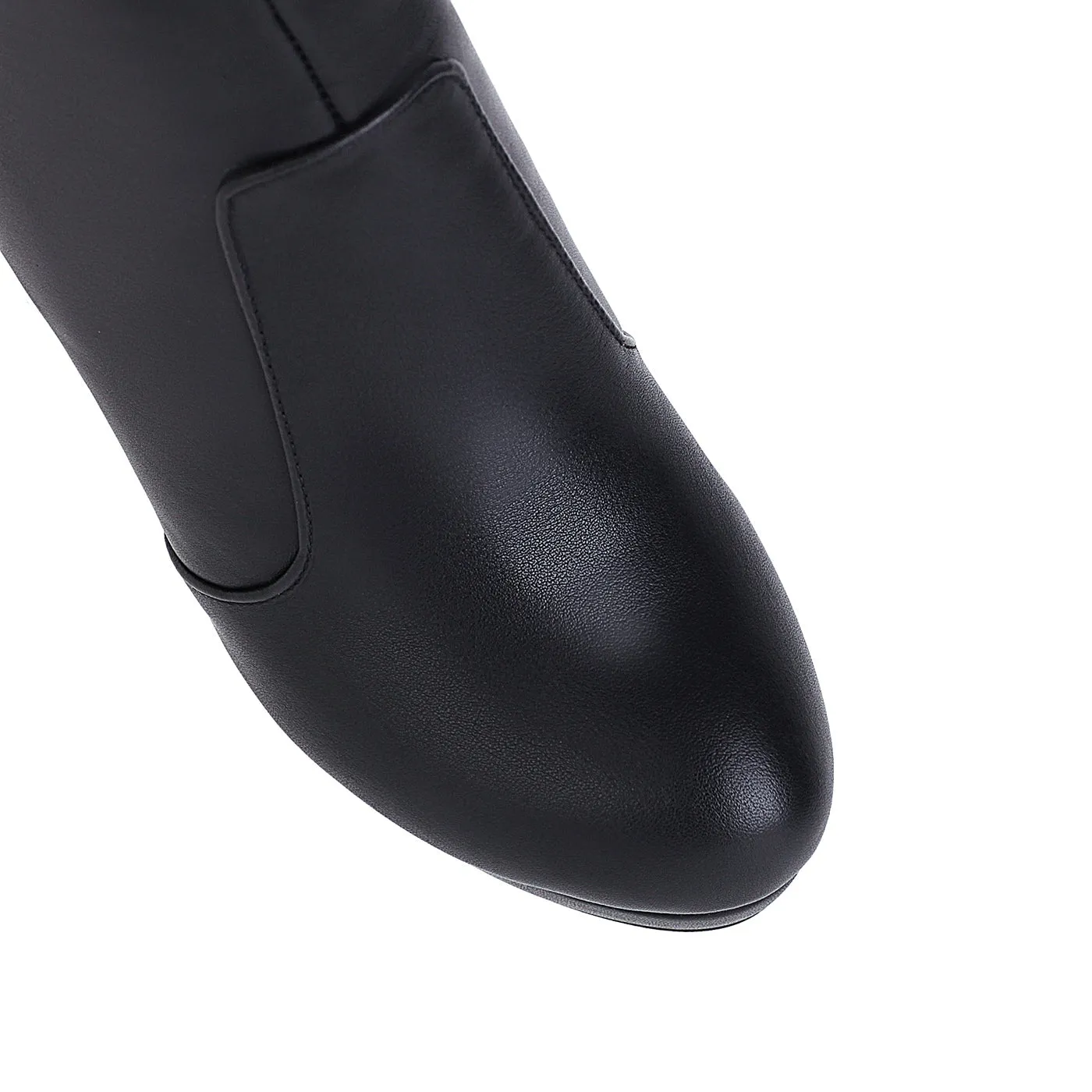Bigsizeheels Sexy stiletto platform all-match boots - Black