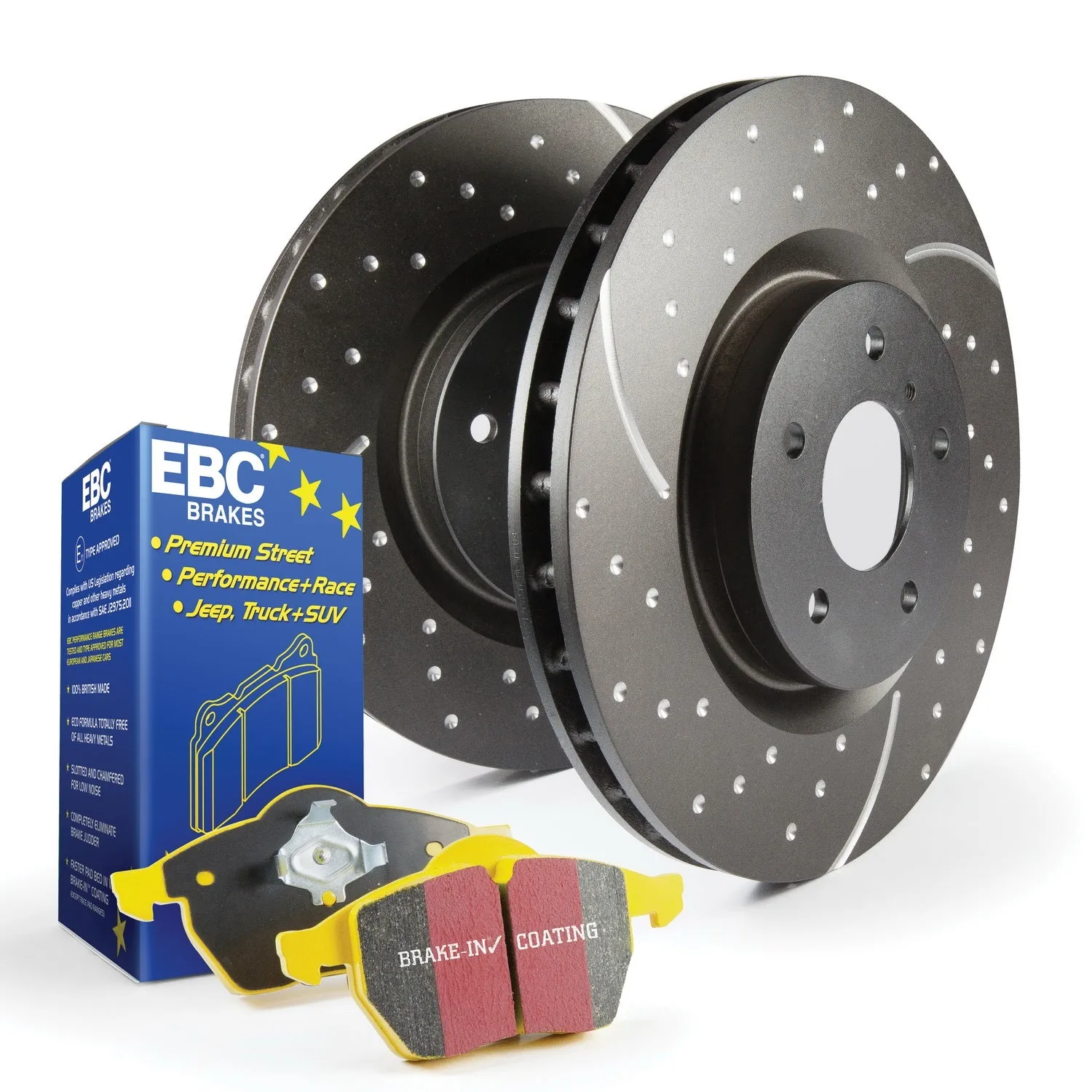 EBC Brakes S5KR1412 S5 Kits Yellowstuff And GD Rotors