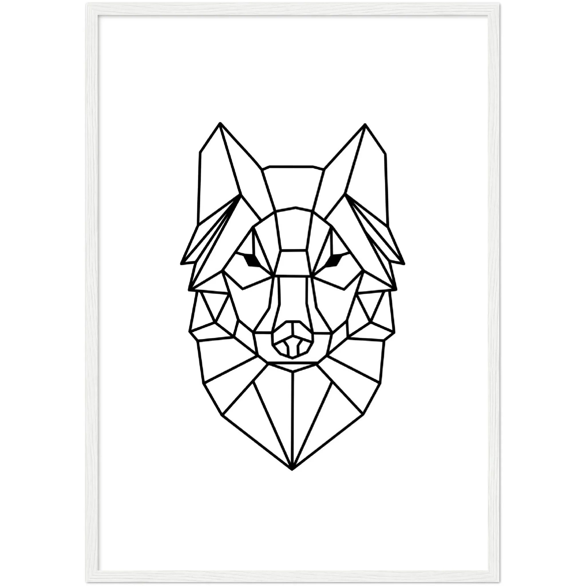 Geometric Wolf Wall Art