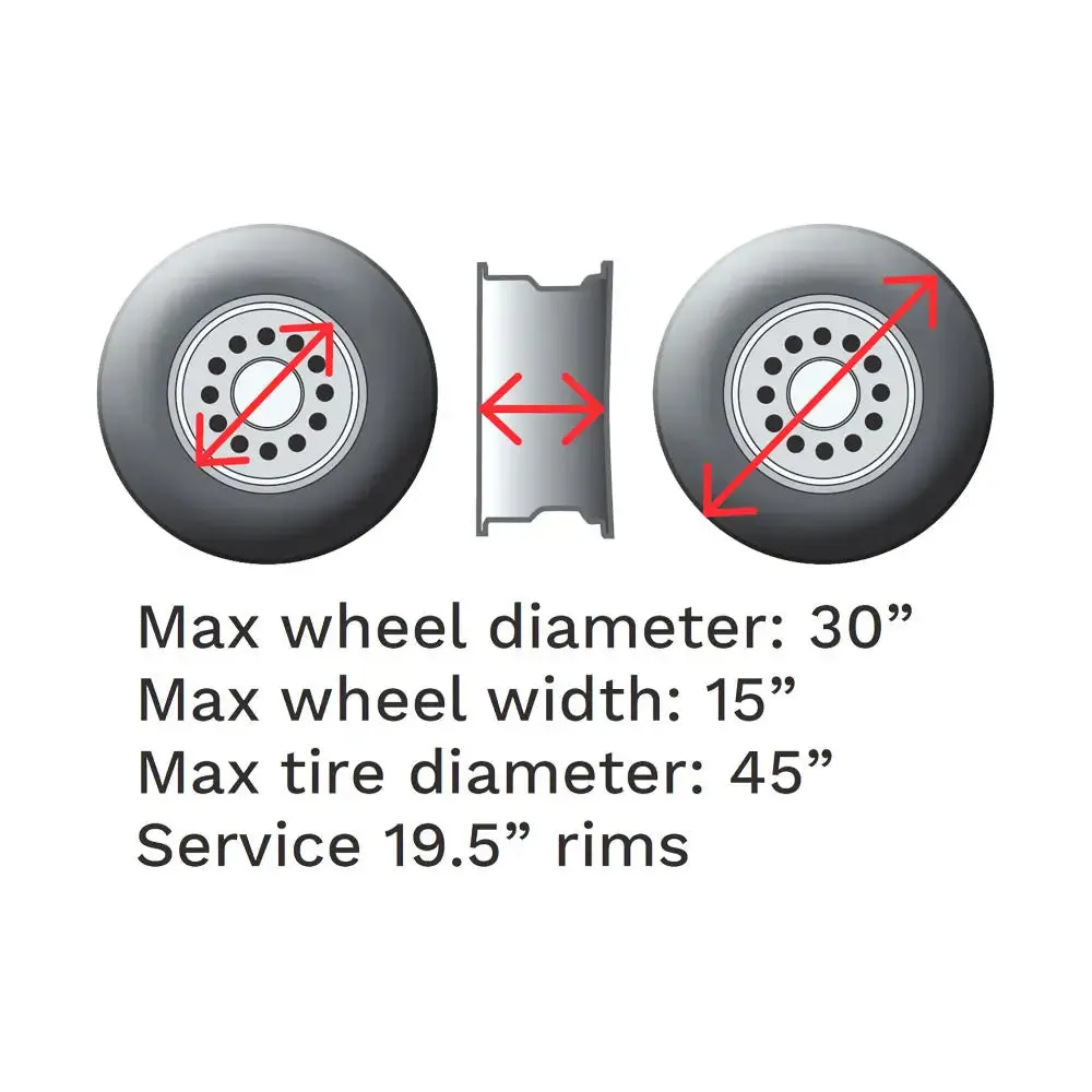 Rotary Auto Center-Post Leverless Tire Changer, Dual Roller - R1200